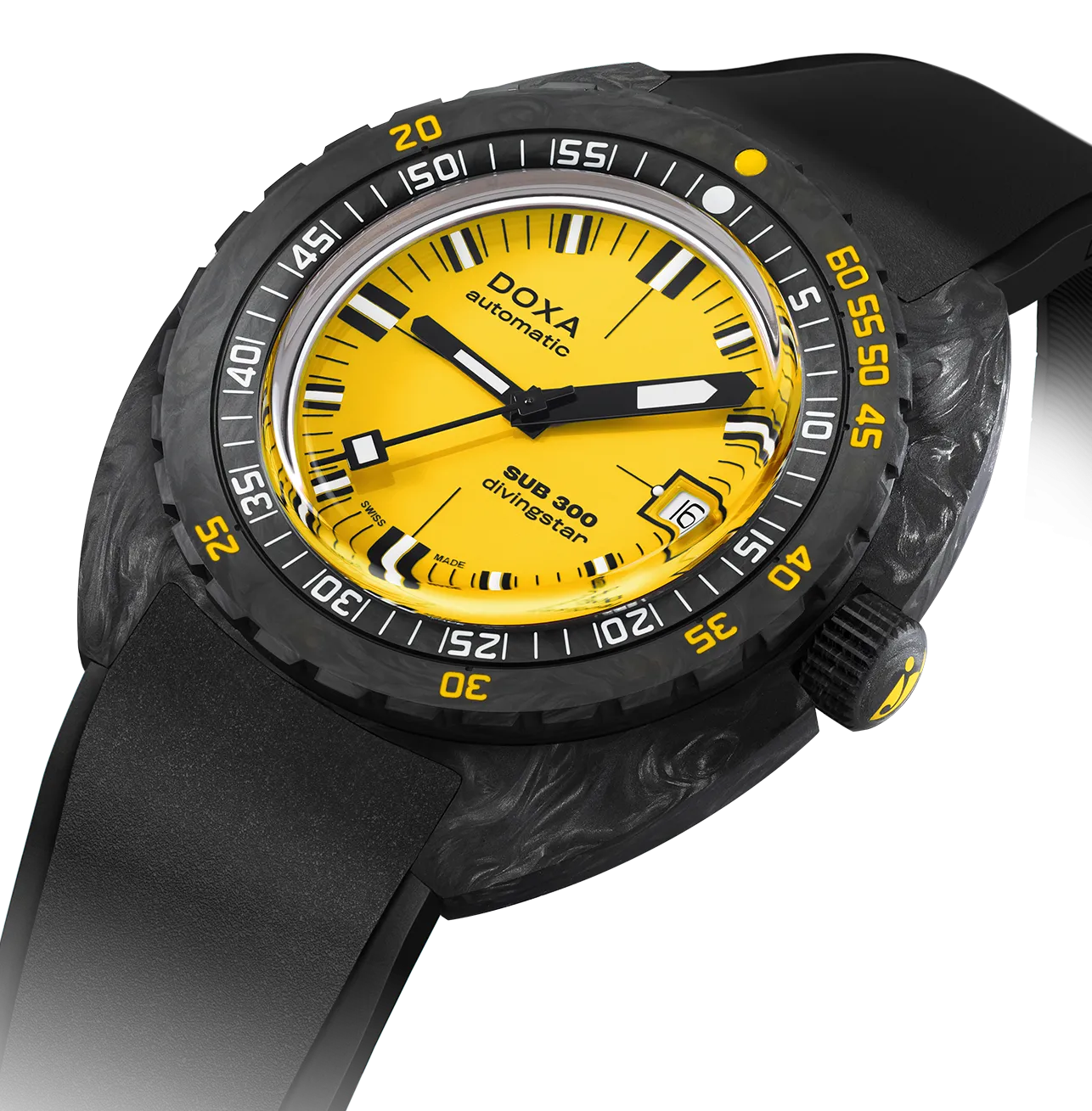 DOX Watch SUB 3 Carbon COSC Divingstar Rubber