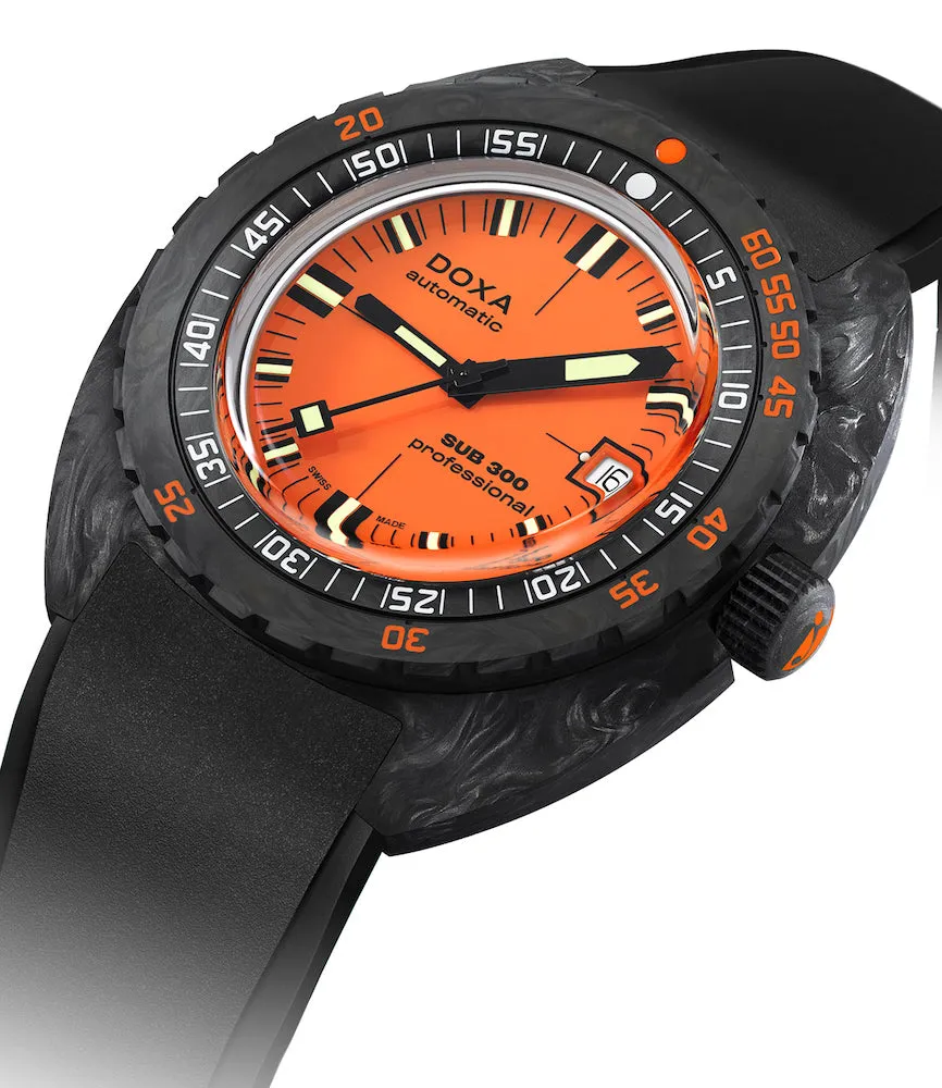 DOX Watch SUB 3 Carbon COSC ProFSsional Rubber