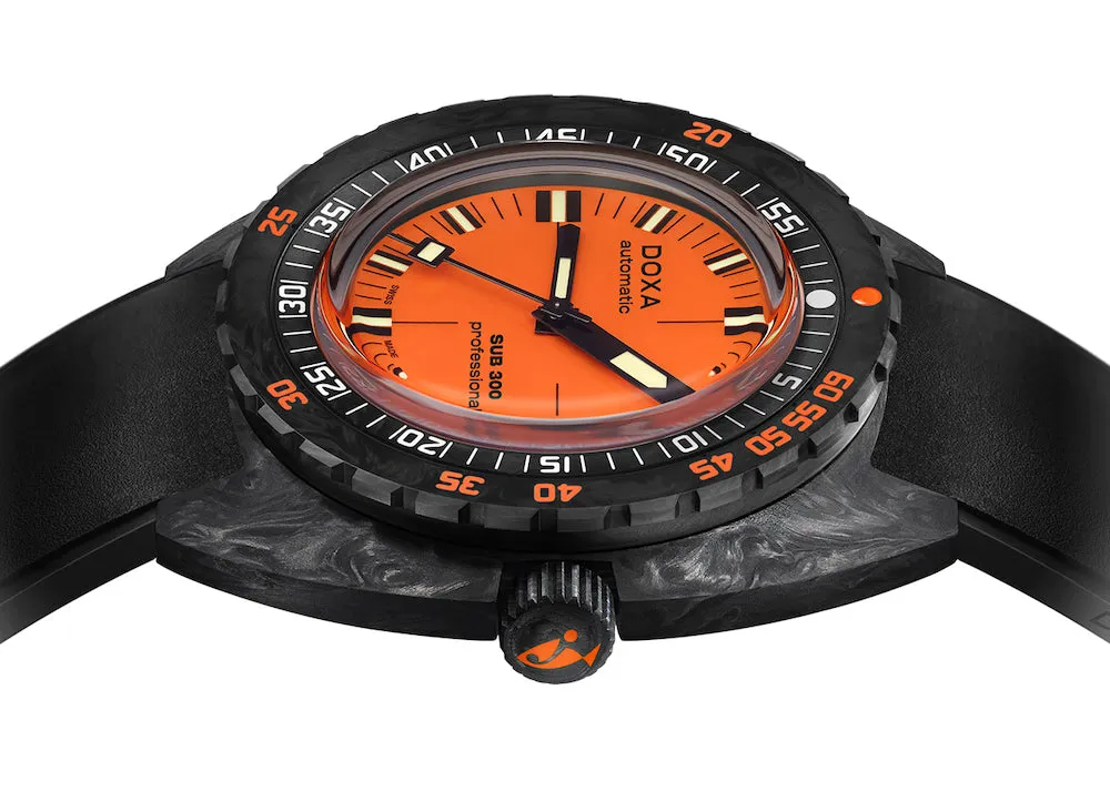 DOX Watch SUB 3 Carbon COSC ProFSsional Rubber