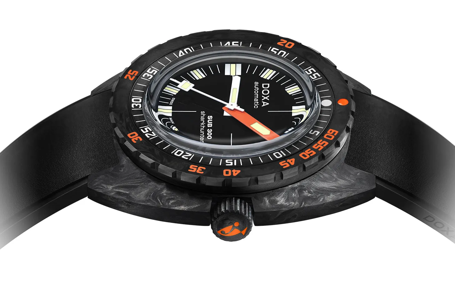 DOX Watch SUB 3 Carbon COSC Sharkhunter Rubber