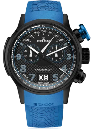 Edox Chronorally Chronograph 38001 TINNBU3 NIBU3