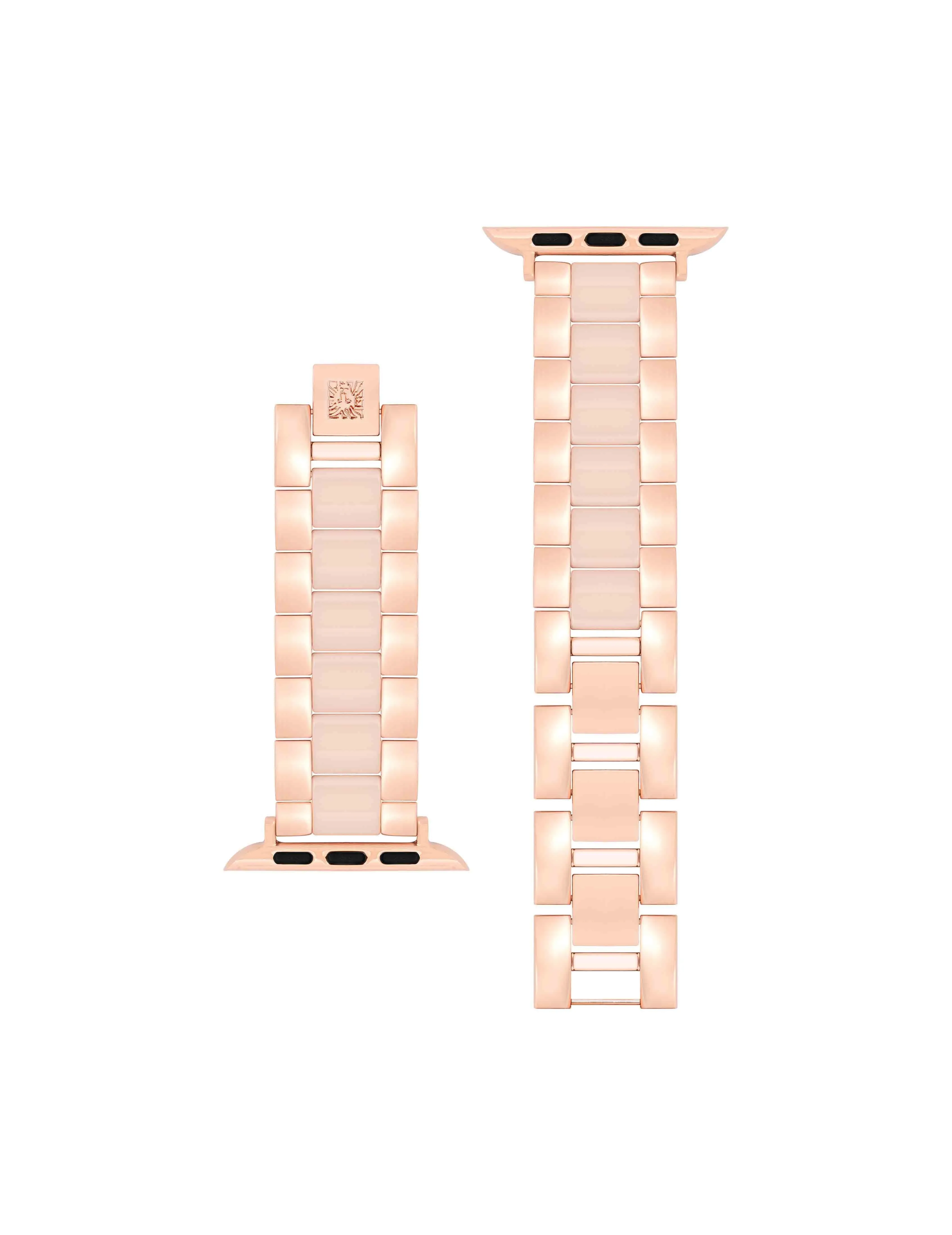 Elegant Metal and Ceramic Link Band for Apple Watch®