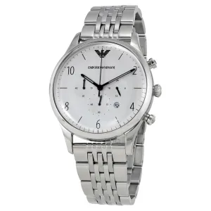Emporio Armani Classic Chronograph Silver Dial Men's Watch AR1879