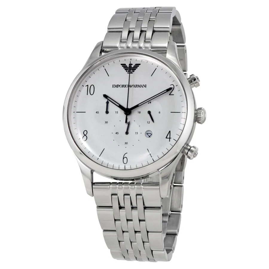Emporio Armani Classic Chronograph Silver Dial Men's Watch AR1879