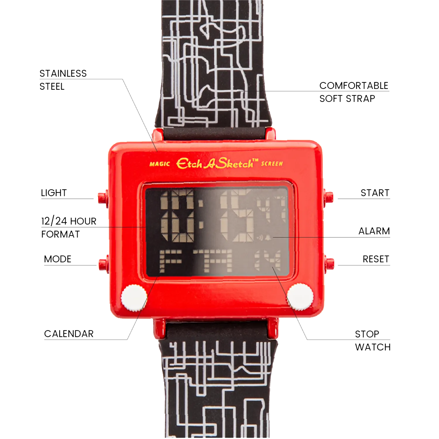 Etch A Sketch Digital Watch