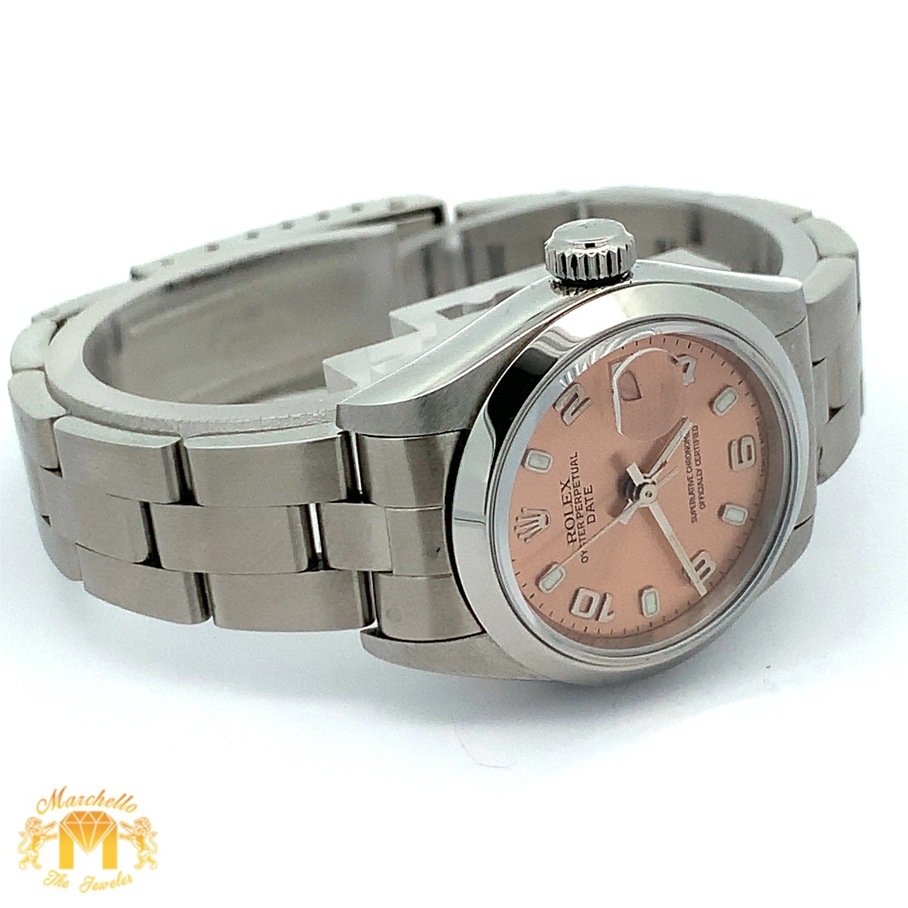 Factory 26mm Rolex Ladies`Watch with Stainless Steel Oyster Bracelet (Rolex papers)