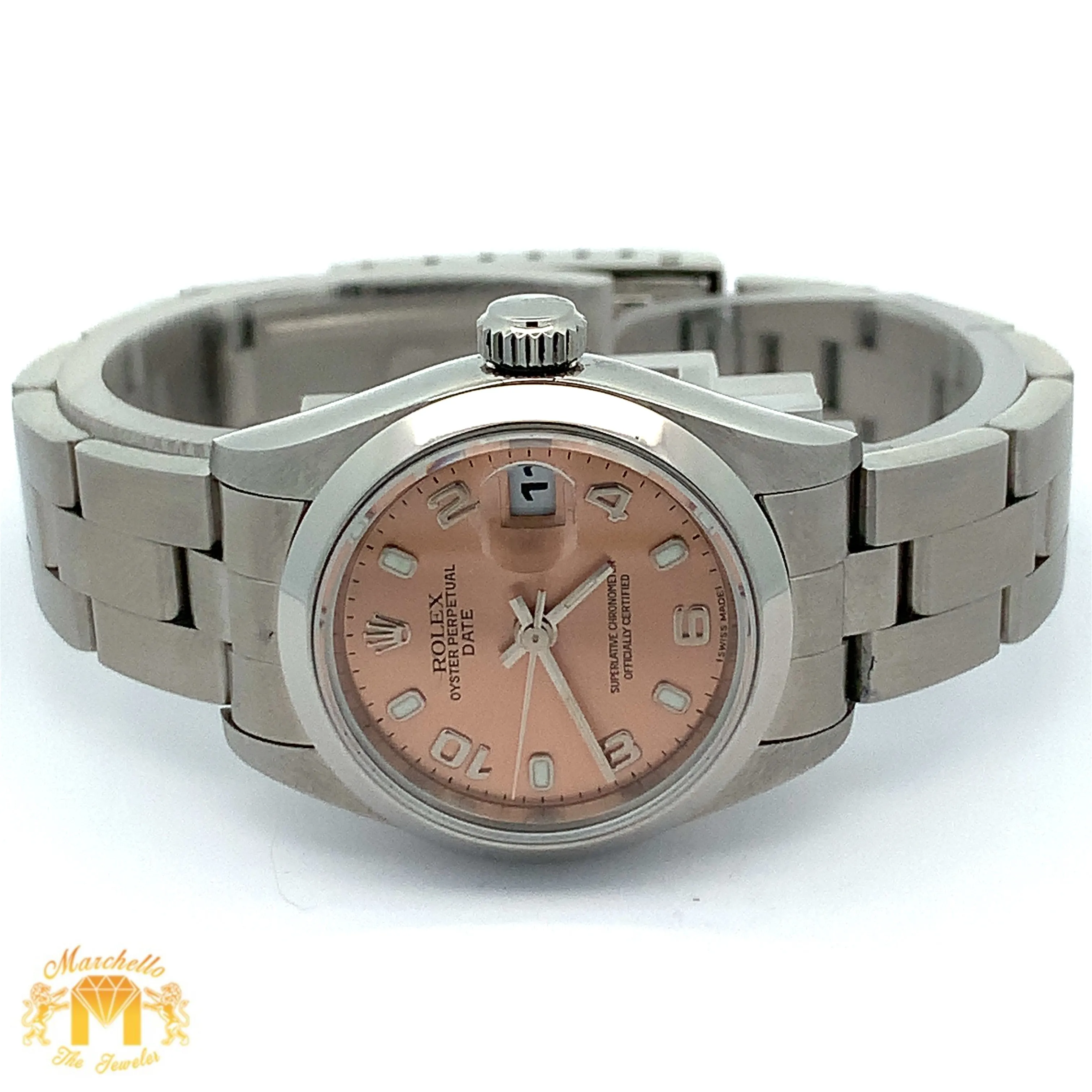 Factory 26mm Rolex Ladies`Watch with Stainless Steel Oyster Bracelet (Rolex papers)