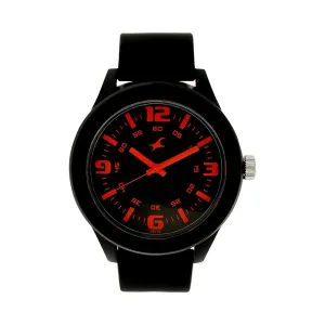 Fastrack Black Dial and Band Analog Plastic Watch for Unisex -NR38003PP13W