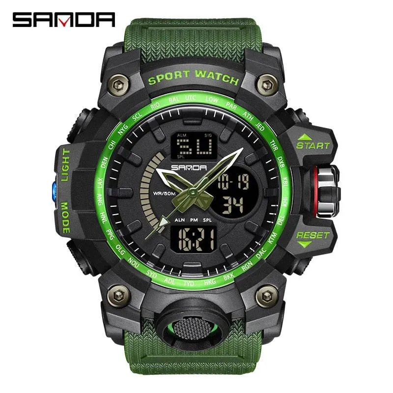 G Style New Men's Watches 50M Waterproof Shock Sports Military Quartz Watch for Male Digital Wristwatch Clock 3133