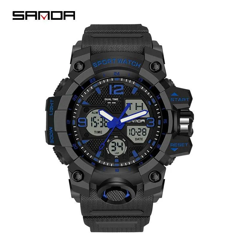 G Style New Men's Watches 50M Waterproof Shock Sports Military Quartz Watch for Male Digital Wristwatch Clock 3133