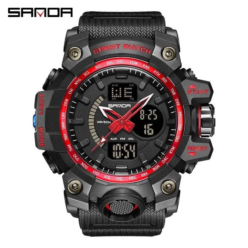 G Style New Men's Watches 50M Waterproof Shock Sports Military Quartz Watch for Male Digital Wristwatch Clock 3133