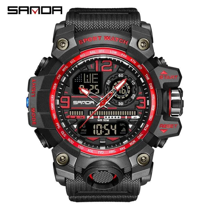 G Style New Men's Watches 50M Waterproof Shock Sports Military Quartz Watch for Male Digital Wristwatch Clock 3133
