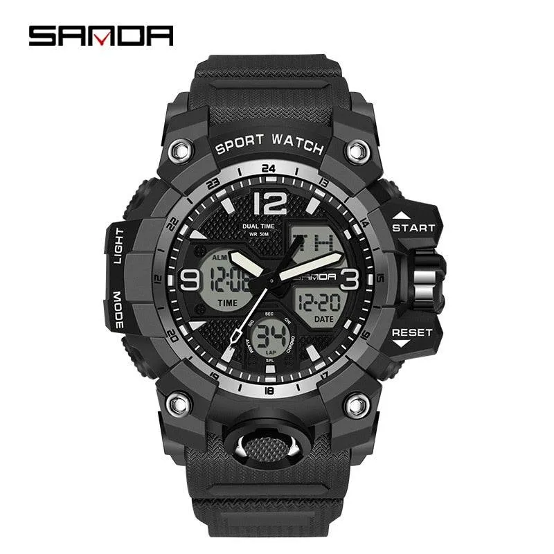 G Style New Men's Watches 50M Waterproof Shock Sports Military Quartz Watch for Male Digital Wristwatch Clock 3133
