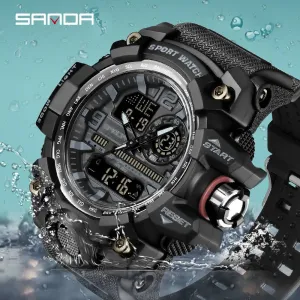 G Style New Men's Watches 50M Waterproof Shock Sports Military Quartz Watch for Male Digital Wristwatch Clock 3133