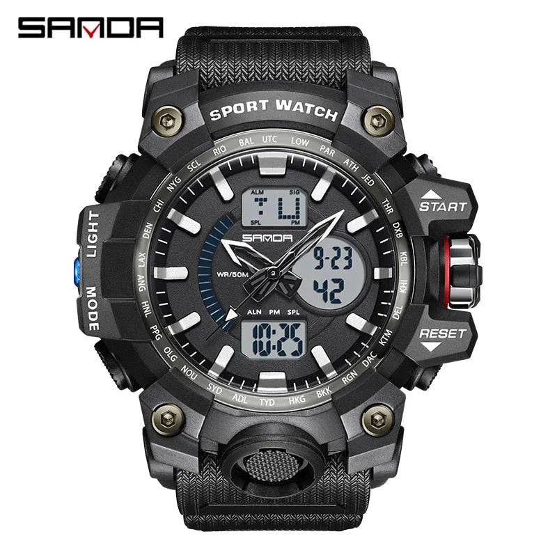 G Style New Men's Watches 50M Waterproof Shock Sports Military Quartz Watch for Male Digital Wristwatch Clock 3133