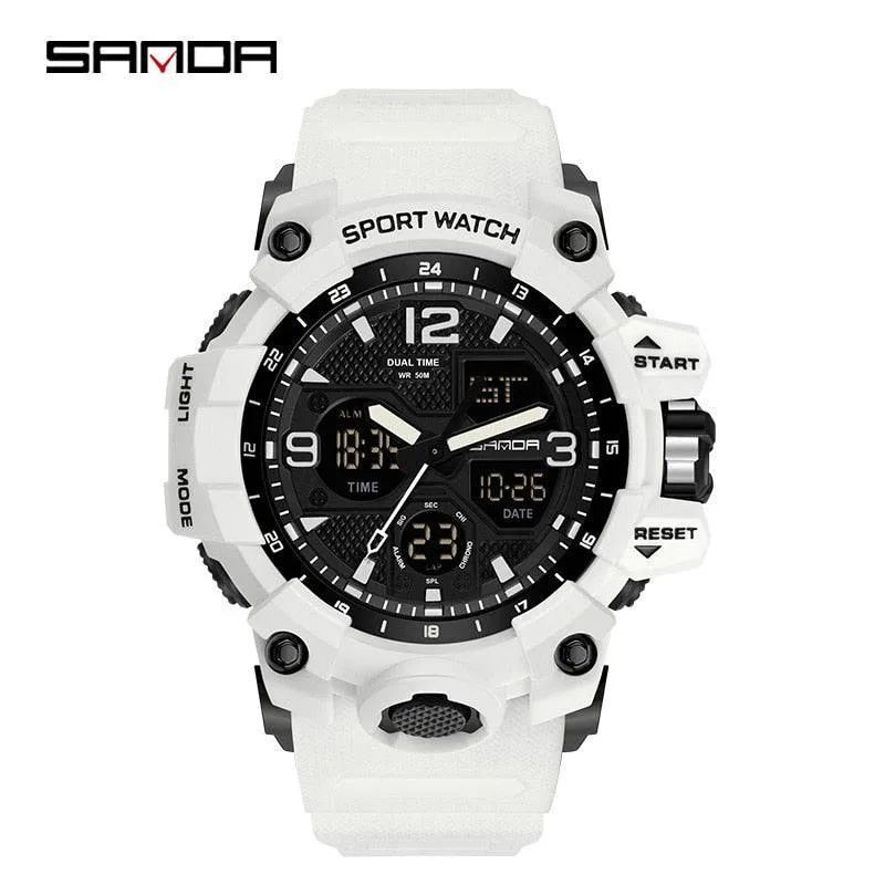 G Style New Men's Watches 50M Waterproof Shock Sports Military Quartz Watch for Male Digital Wristwatch Clock 3133
