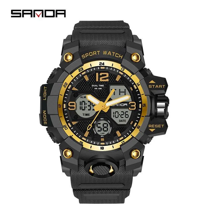 G Style New Men's Watches 50M Waterproof Shock Sports Military Quartz Watch for Male Digital Wristwatch Clock 3133