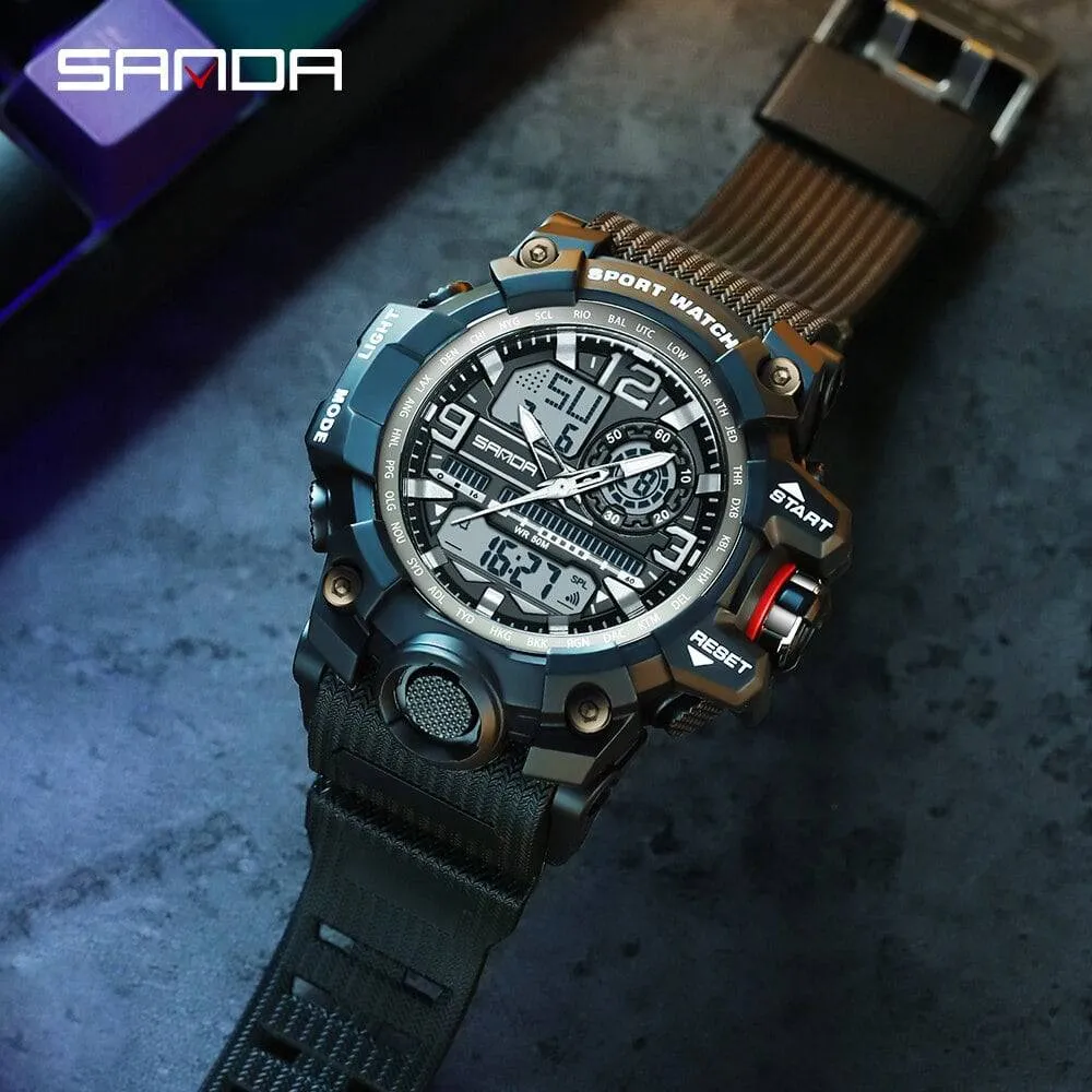 G Style New Men's Watches 50M Waterproof Shock Sports Military Quartz Watch for Male Digital Wristwatch Clock 3133