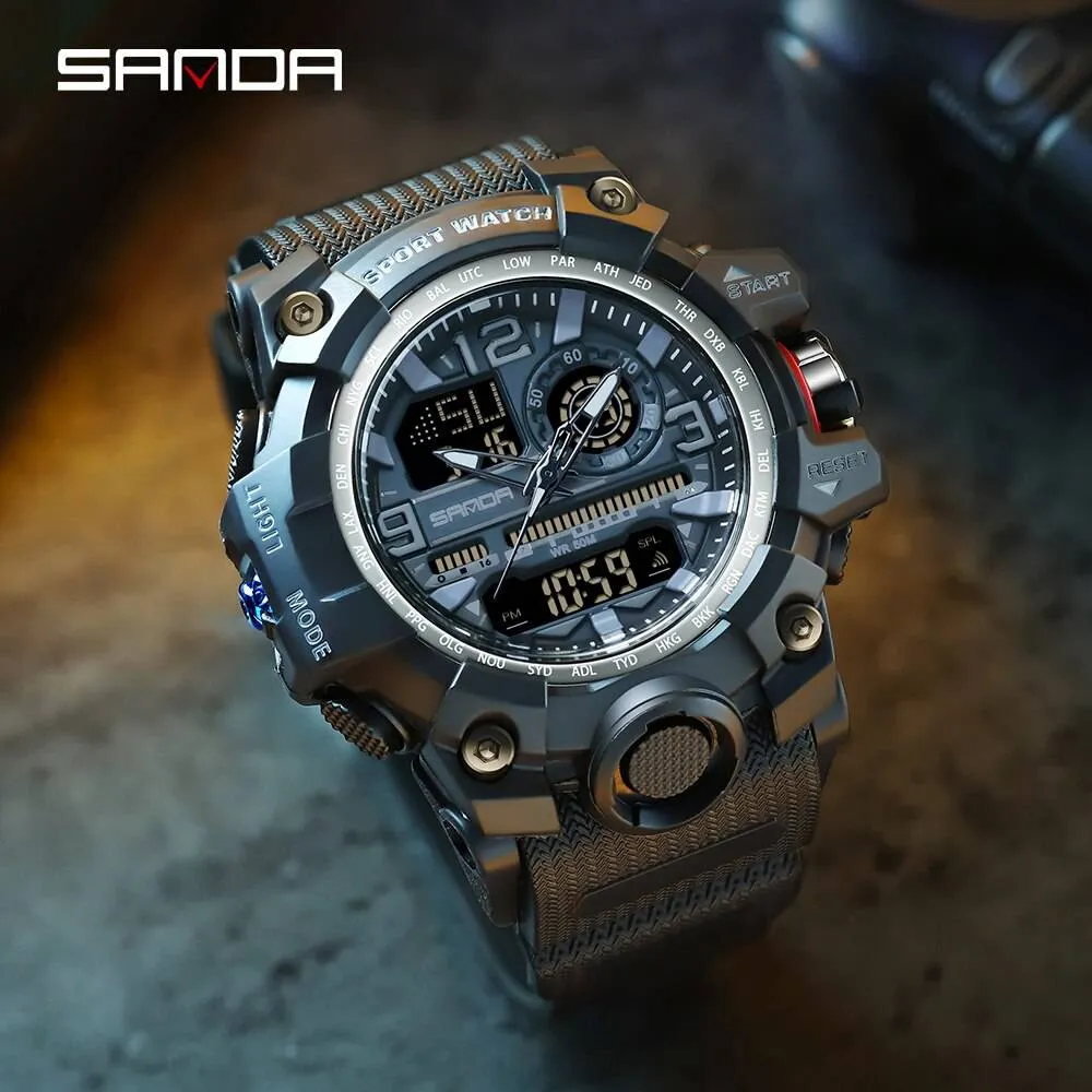 G Style New Men's Watches 50M Waterproof Shock Sports Military Quartz Watch for Male Digital Wristwatch Clock 3133