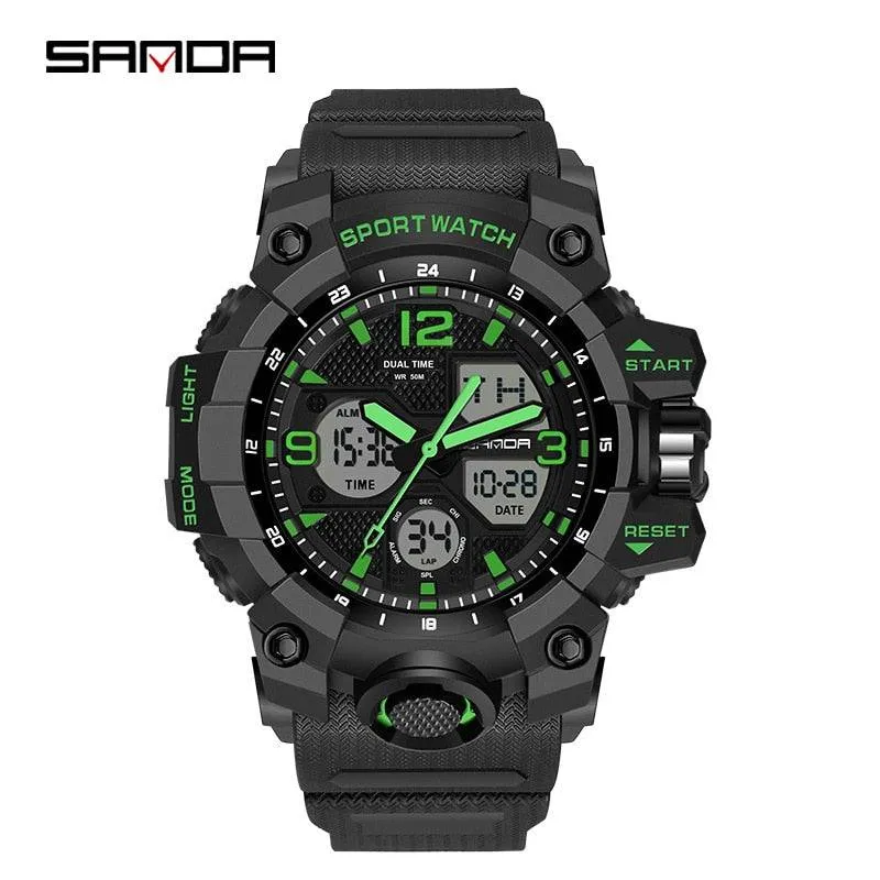 G Style New Men's Watches 50M Waterproof Shock Sports Military Quartz Watch for Male Digital Wristwatch Clock 3133