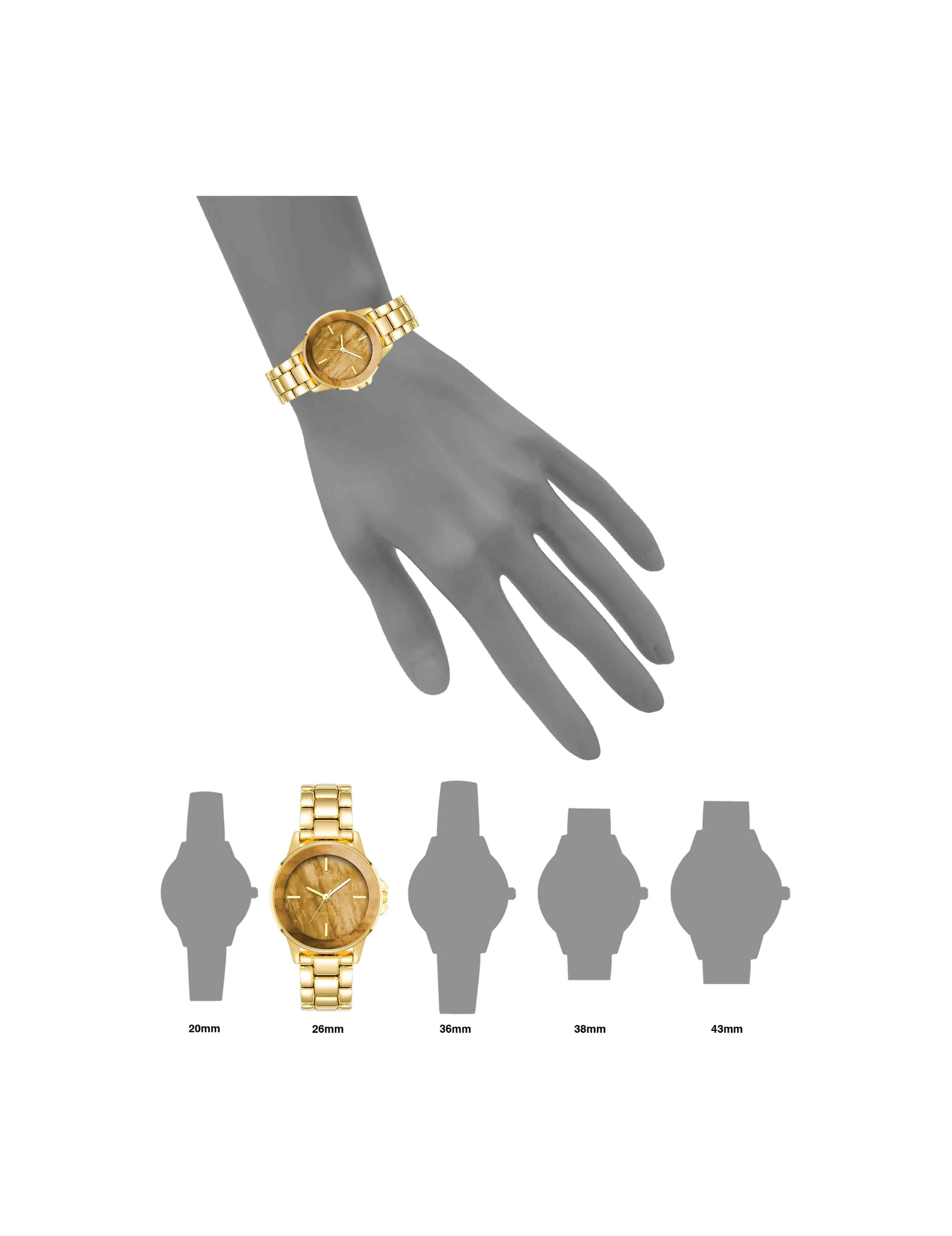 Gemstone Dial Bracelet Watch