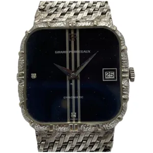 Girard Perregaux 925 Silver Gyromatic 34mm Watch