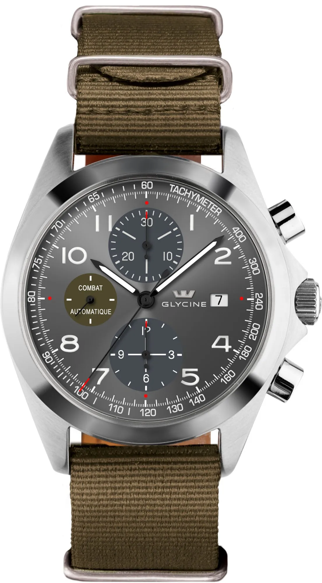 GLY Watch Combat Chronograph Grey Black