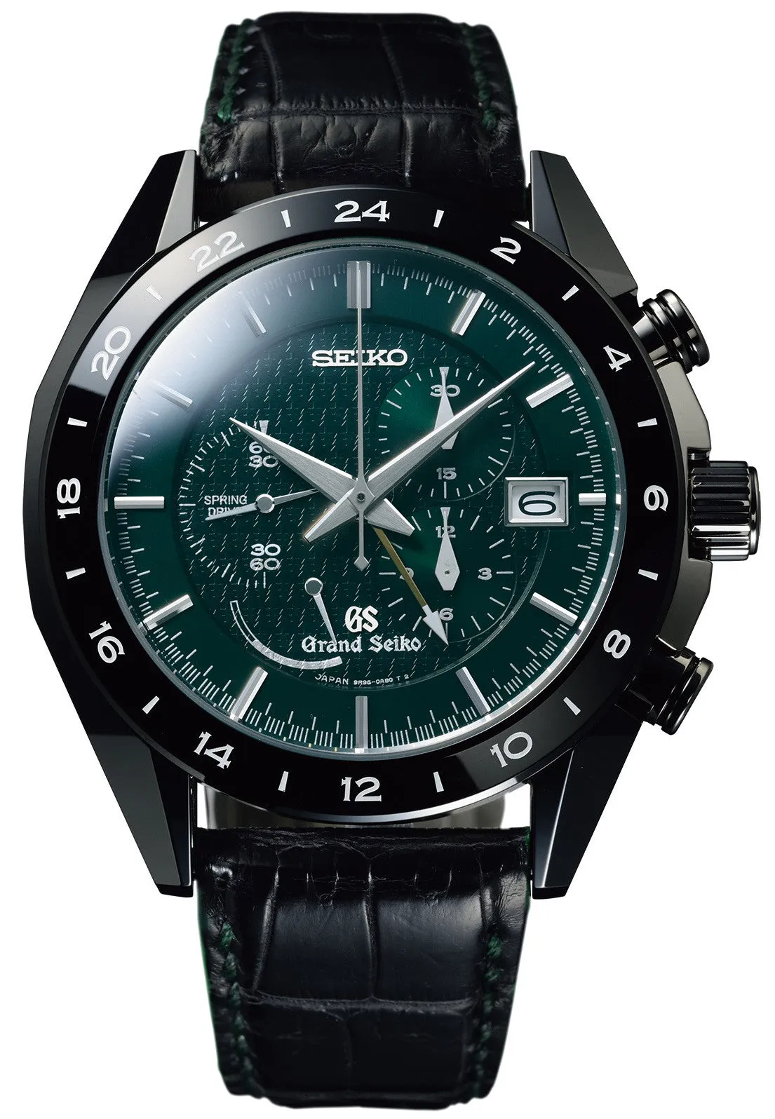 Grand Seiko Watch Spring Drive Sports Black Ceramic GMT Limited Edition