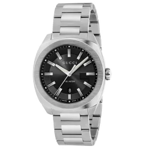 Gucci GG2570 41mm Sunray Black Dial Gents Bracelet Watch YA142301