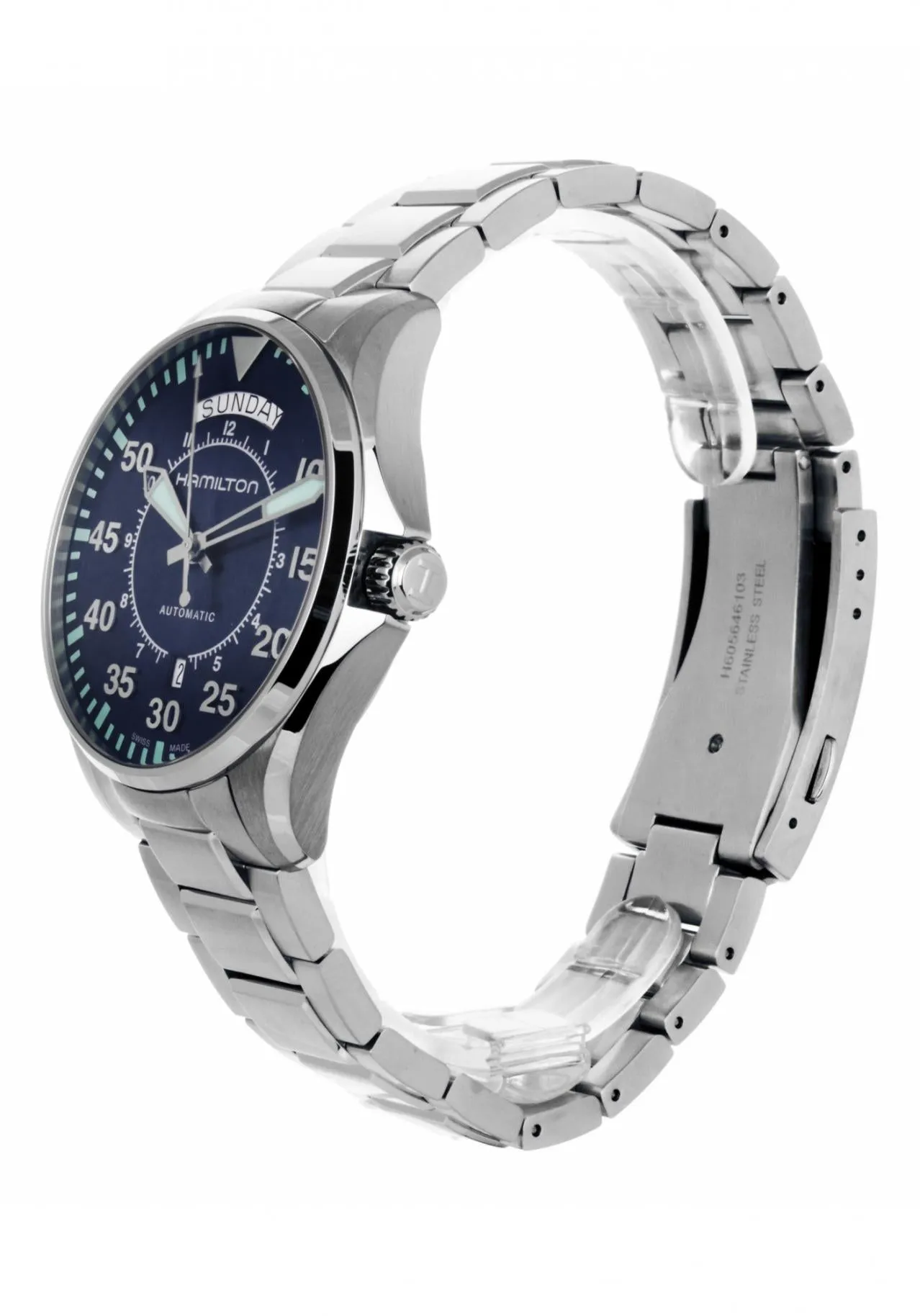 Hamilton H64615145 Khaki Pilot Automatic Men Watches Lexor Miami
