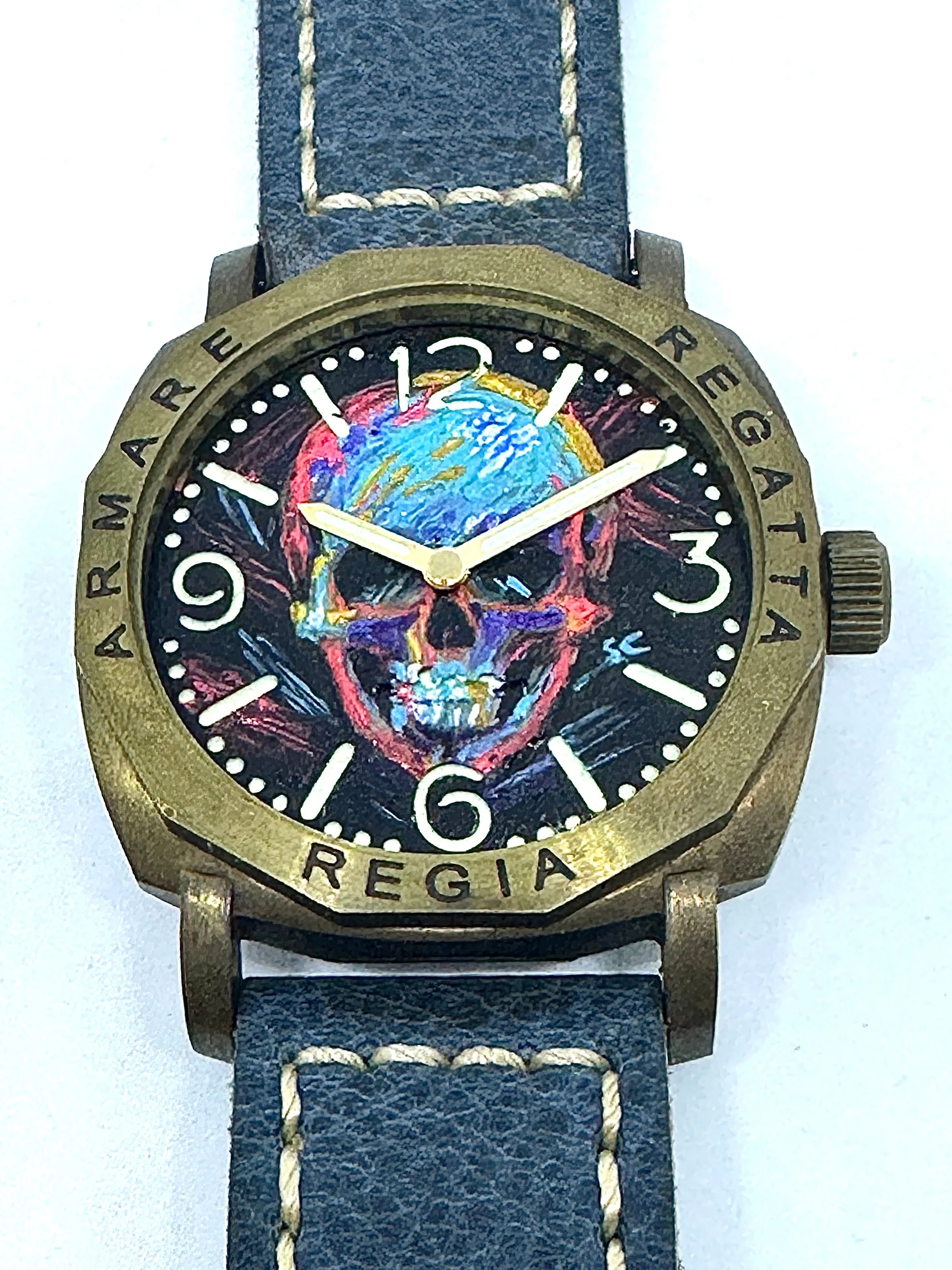 Hand painted Skull Dial - Style 5 <1 piece only> (free shipping)