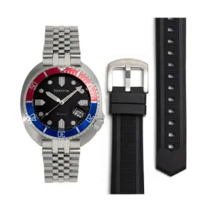 Heritor Automatic Matador Box Set with Interchangeable Bands and Date Display - Red/Blue - HERHR9303