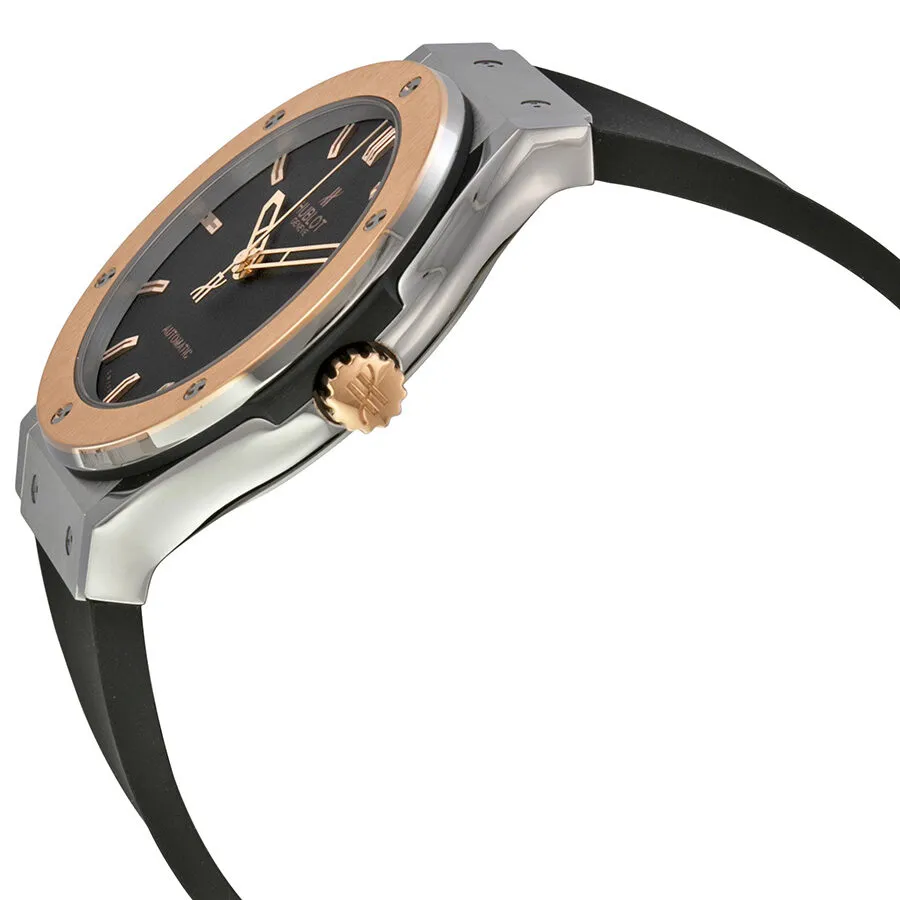 Hublot Classic Fusion Black Dial Black Rubber Men's Watch 511.NO.1180.RX