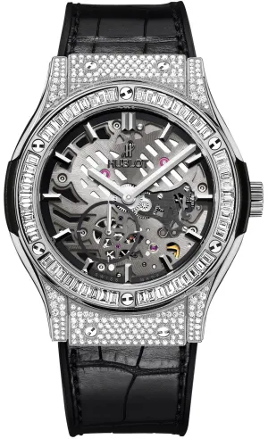 Hublot Classic Fusion Classico Ultra Thin Skeleton Dial Hand Wind Men's Watch 515.NX.0170.LR.0904