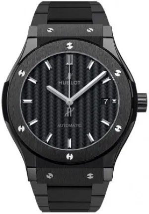 Hublot Classic Fusion Mat Black Carbon Fiber Dial Automatic Men's Ceramic Watch 542.CM.1771.CM