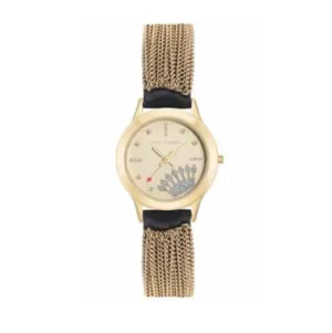 Juicy Couture with 32X32 MM Champagne Round Dial Leather Band Strap; JC-1070CHBK