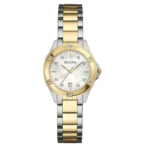 Ladies Bulova Two Tone Diamond Watch - 98w217