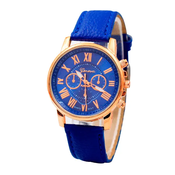 Leather Watch Bands Roman Numerals Faux Leather WristWatch For Women best Quartz Watch best Stylish analog Watches