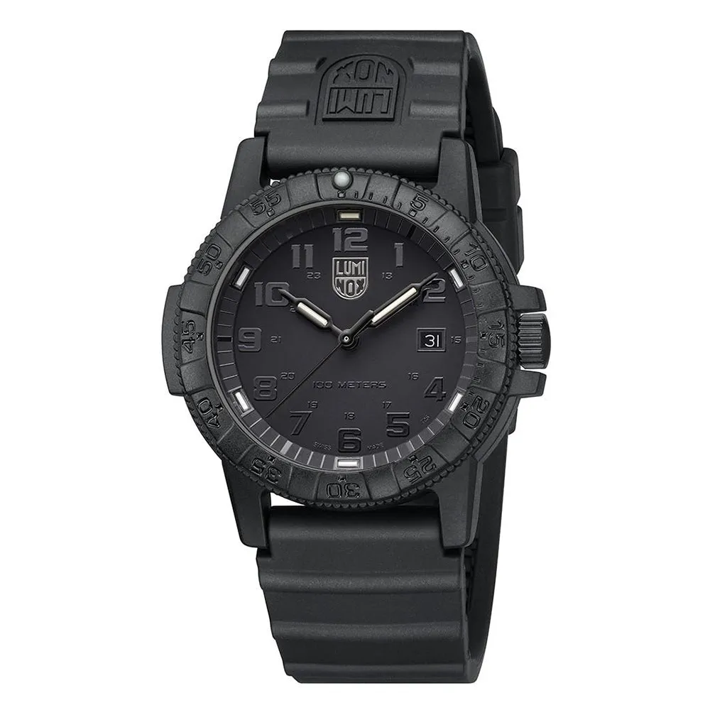 Luminox Men's Sea Turtle Giant 0320 Series Black Polyurethane Strap Black Analog Dial Quartz Watch - XS.0321.BO.L