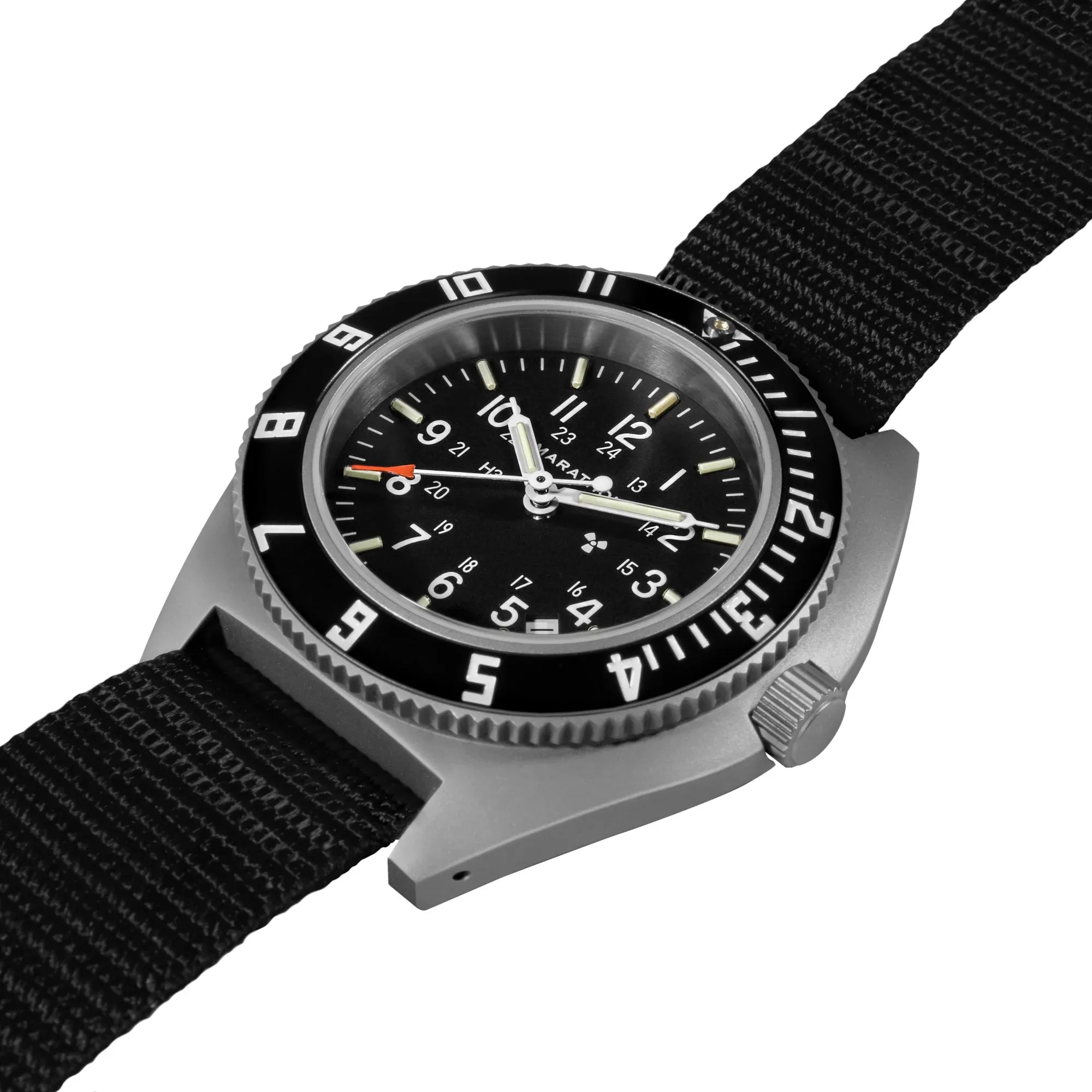 Marathon 41MM STEEL NAVIGATOR - W/ DATE - (SSNAV-D) - ON BALLISTIC NYLON