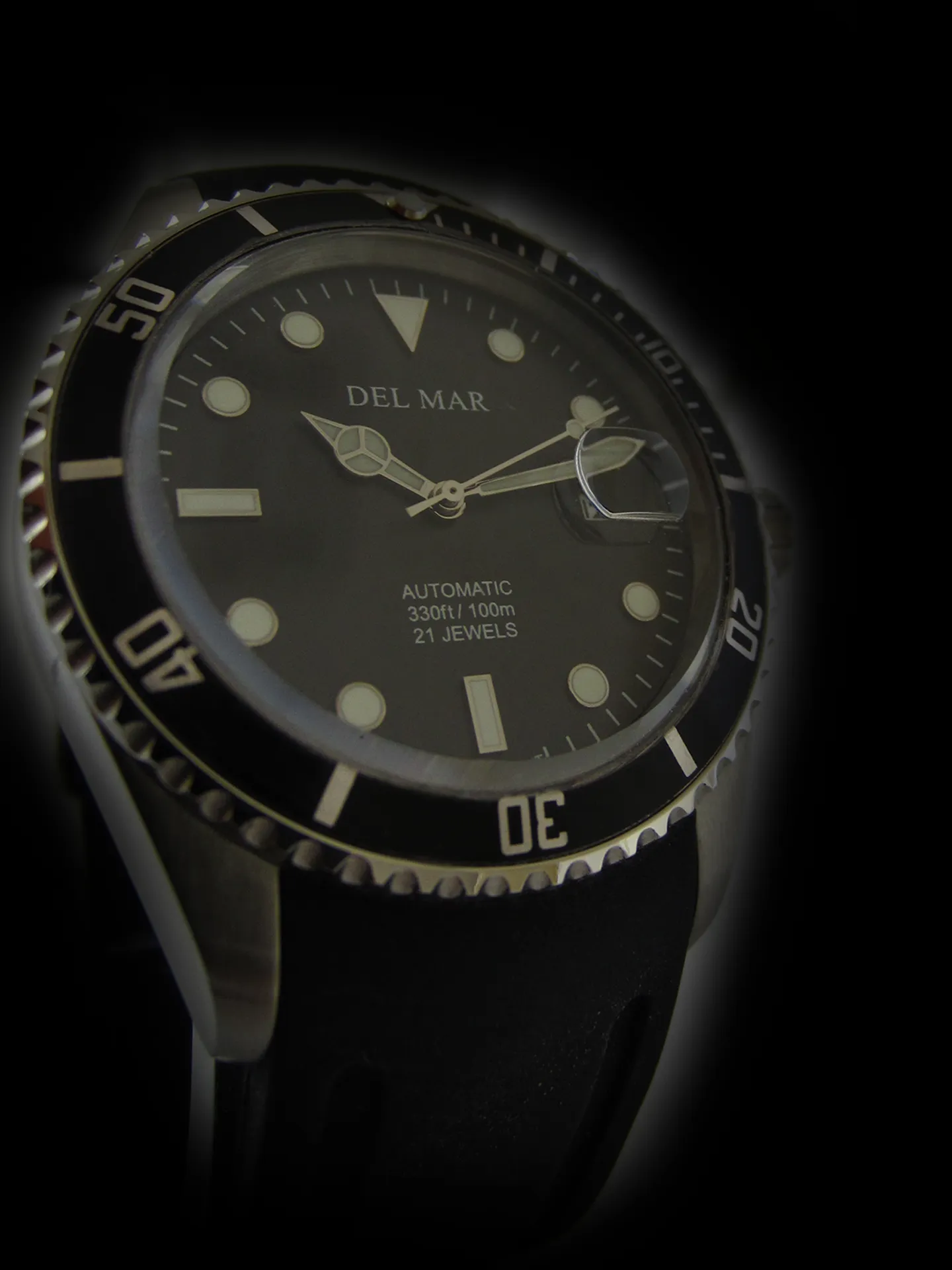 Men's Automatic Watch Black Face & Strap #50411