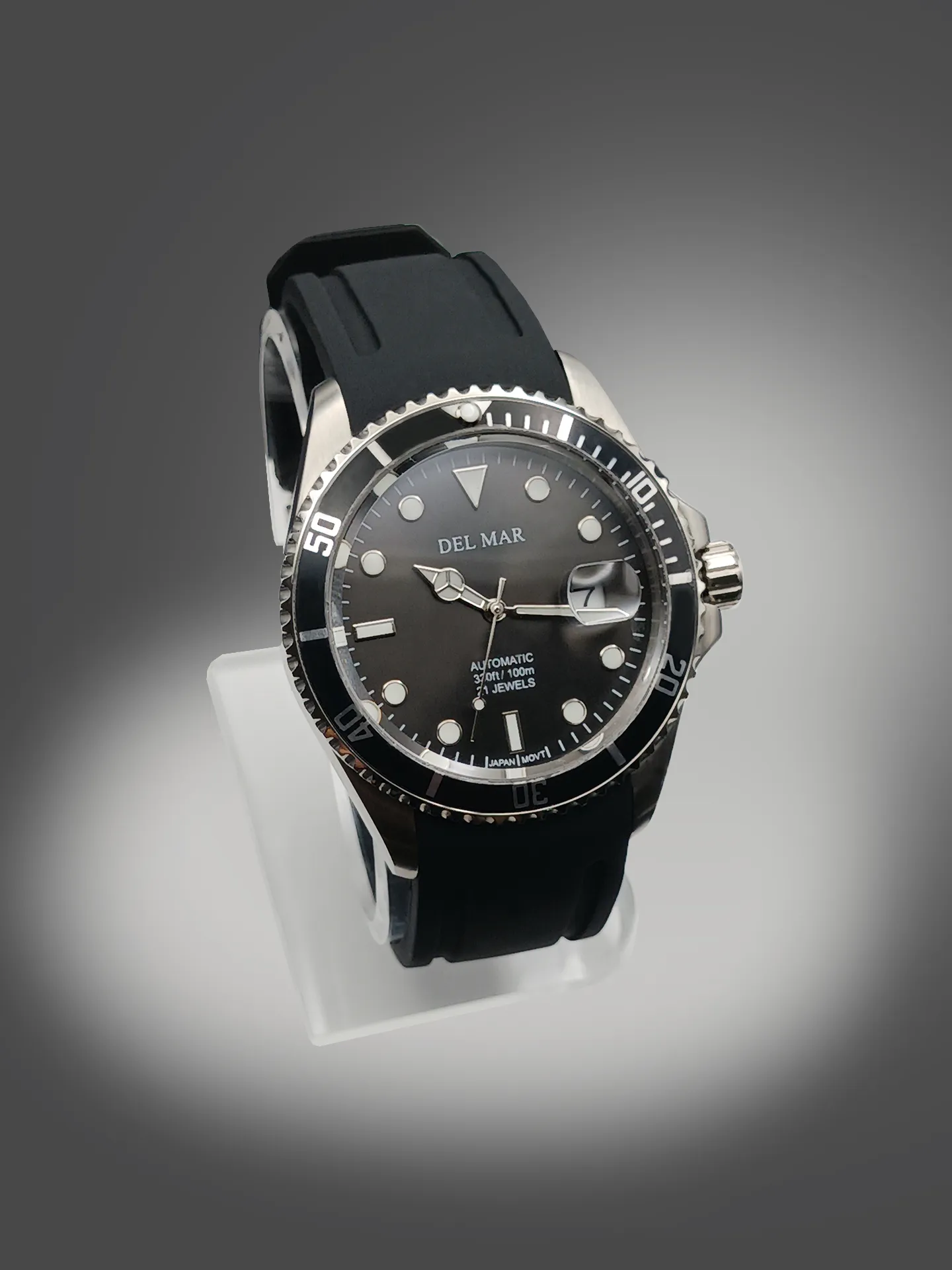 Men's Automatic Watch Black Face & Strap #50411