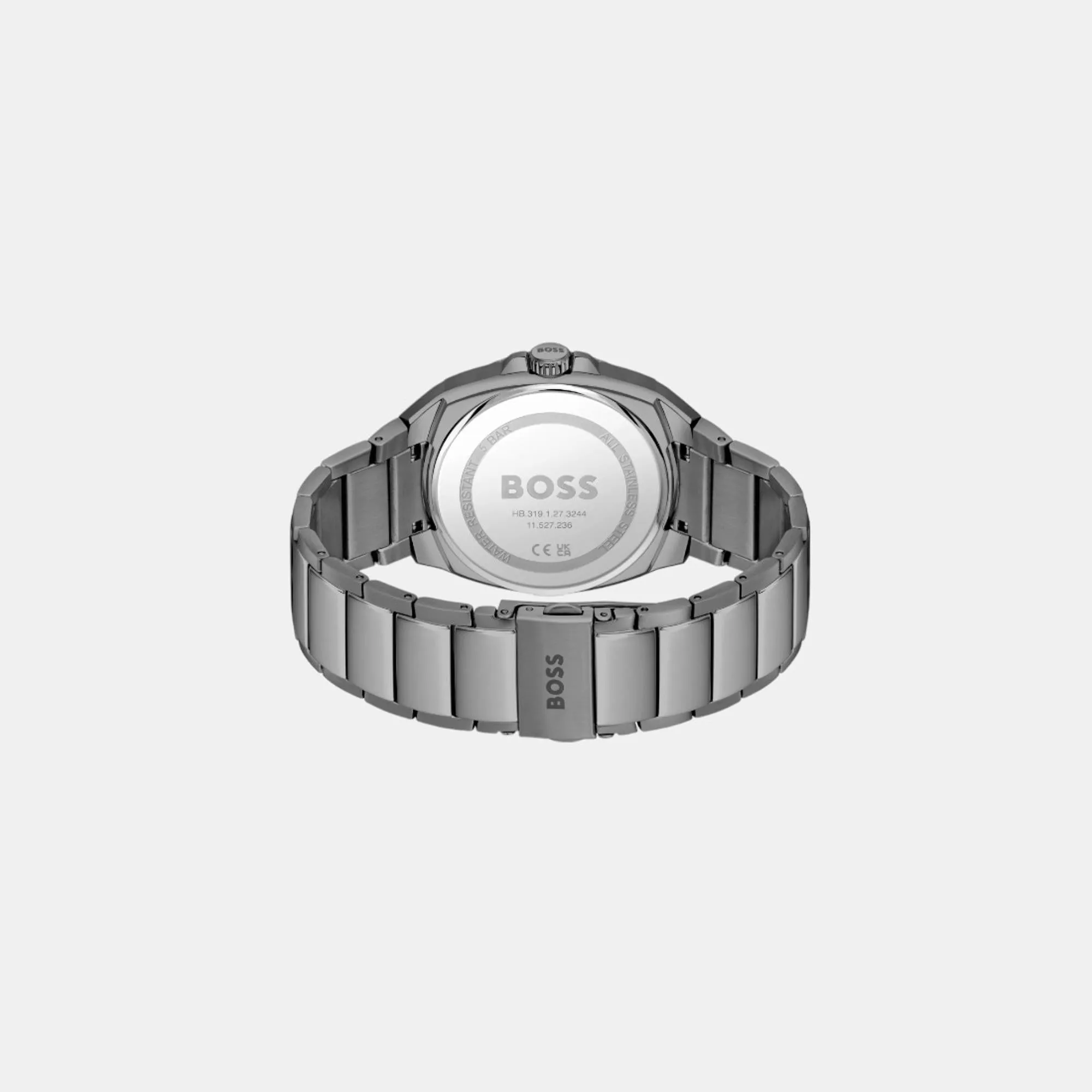 Men's Quartz Analog Grey Dial Stainless Steel Watch 1514137
