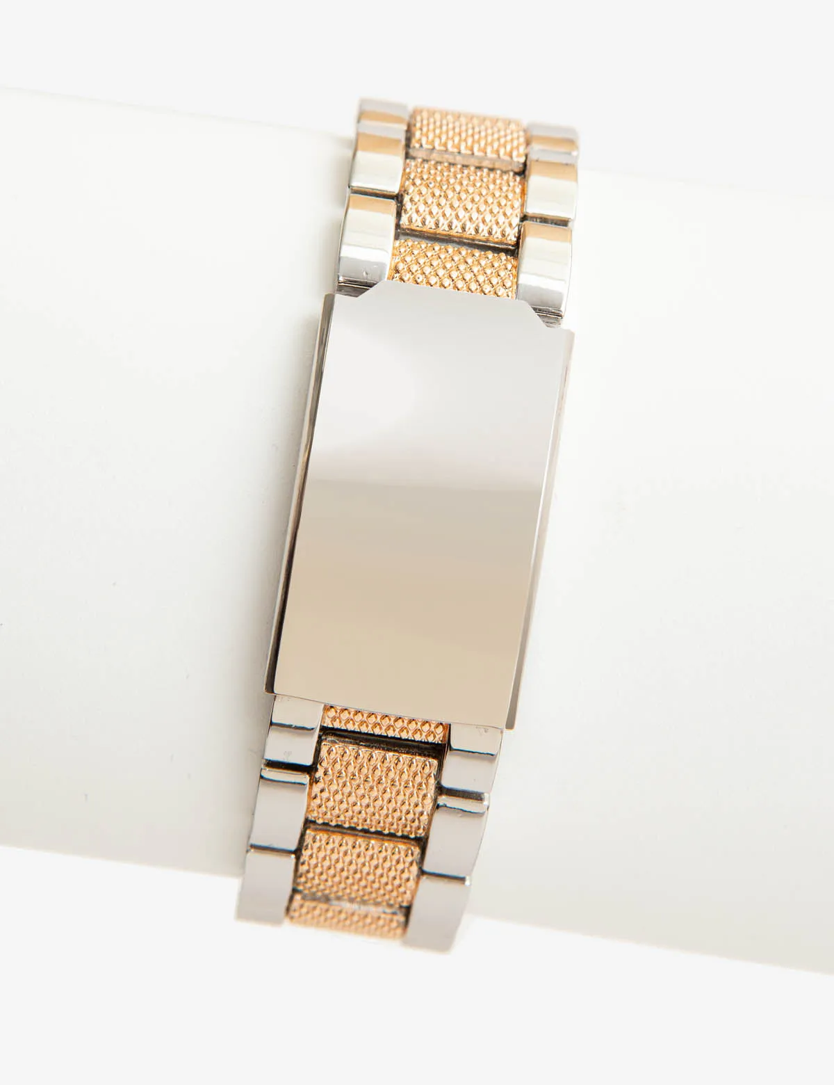MEN'S TWO TONE CLASSIC LINK DRESS WATCH