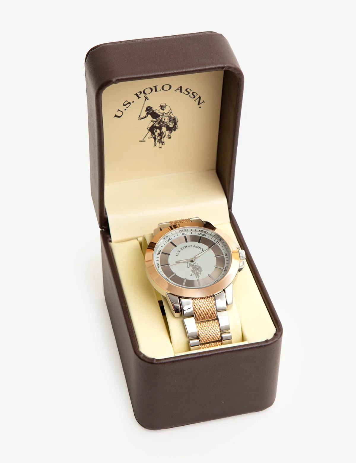 MEN'S TWO TONE CLASSIC LINK DRESS WATCH