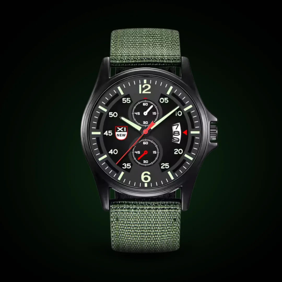 Military-Style Quartz Sports Watch