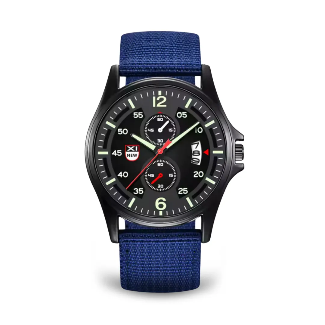 Military-Style Quartz Sports Watch