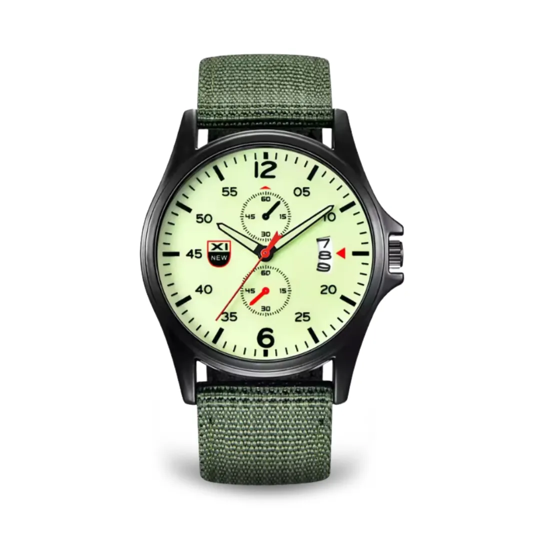 Military-Style Quartz Sports Watch