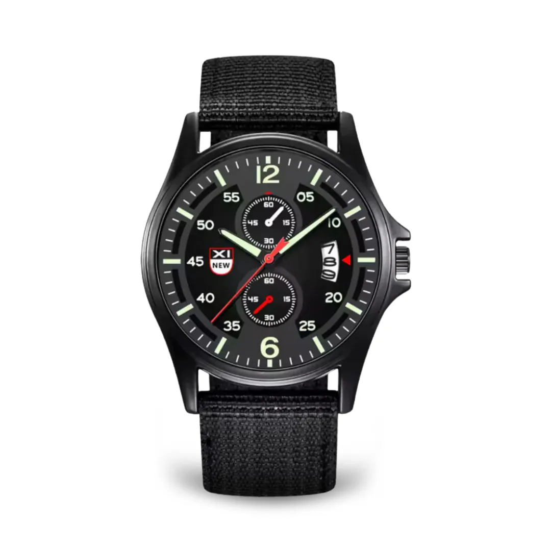 Military-Style Quartz Sports Watch
