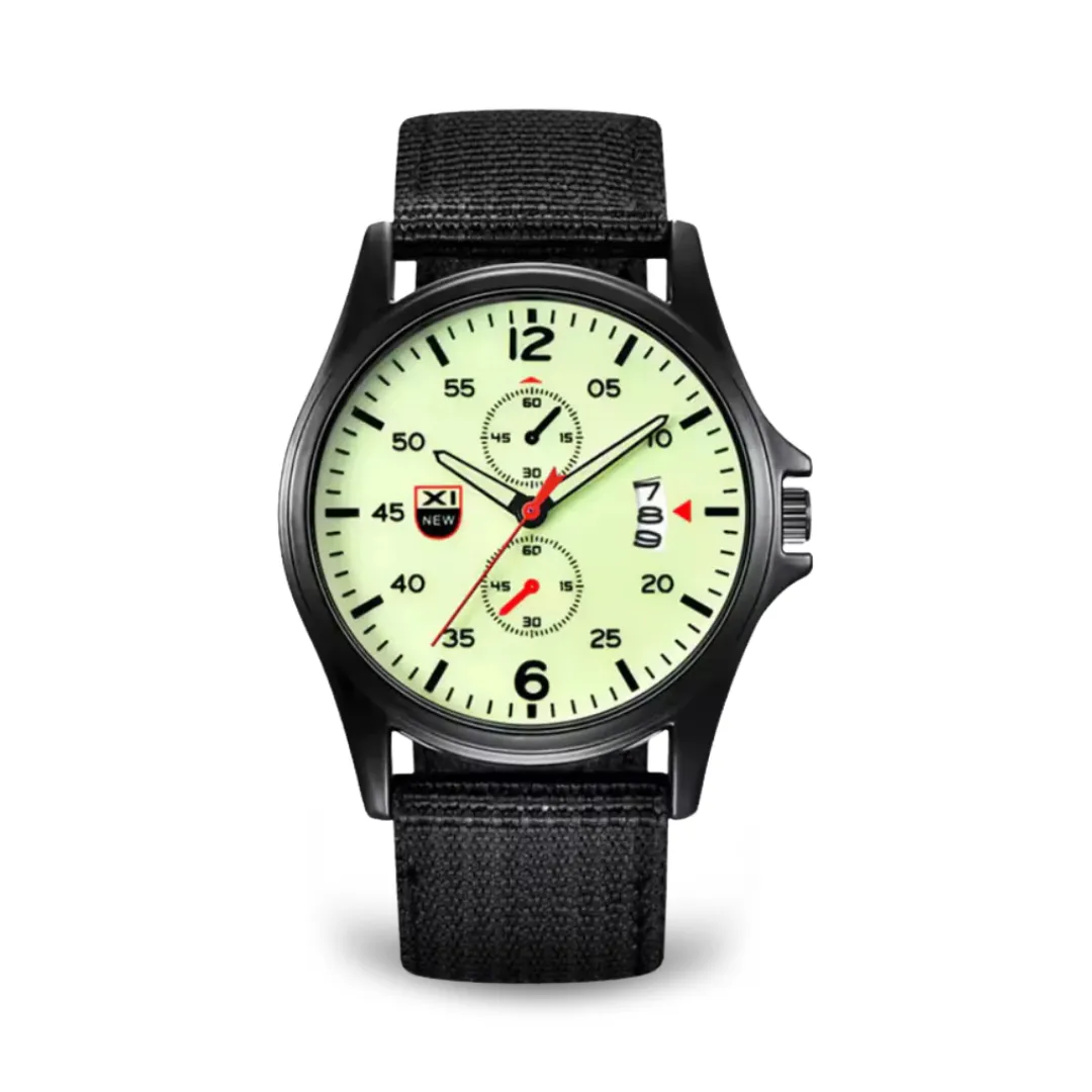Military-Style Quartz Sports Watch